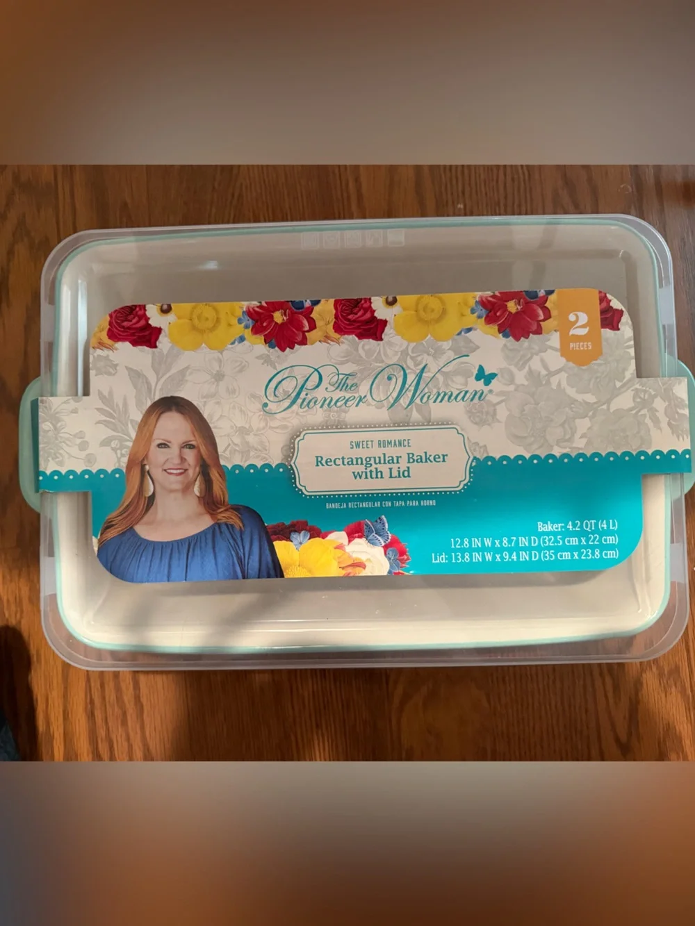 NEW Pioneer Woman 9x13 Floral Ceramic Casserole Dish with Lid